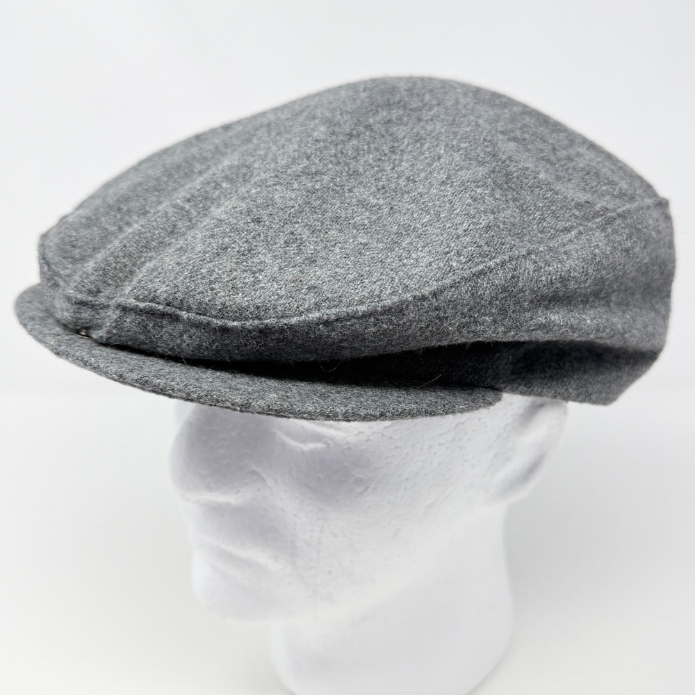 Country Gentleman Mens Grey Wool Blend Flat Cap Ivy Newsboy Hat Size 7‎ 5/8